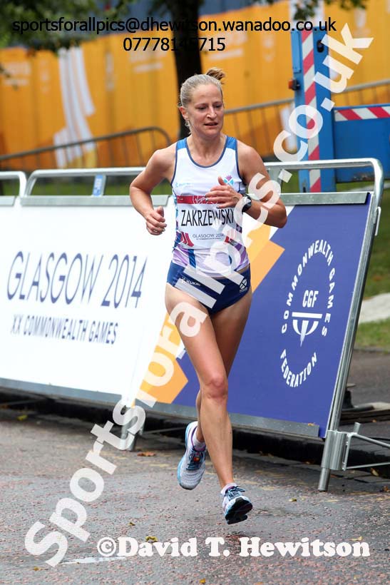 Joasia Zakrzewski (Scotland) Commonwealth Games Marathon, Glasgow. Photo: David T. Hewitson/Sports for All Pics